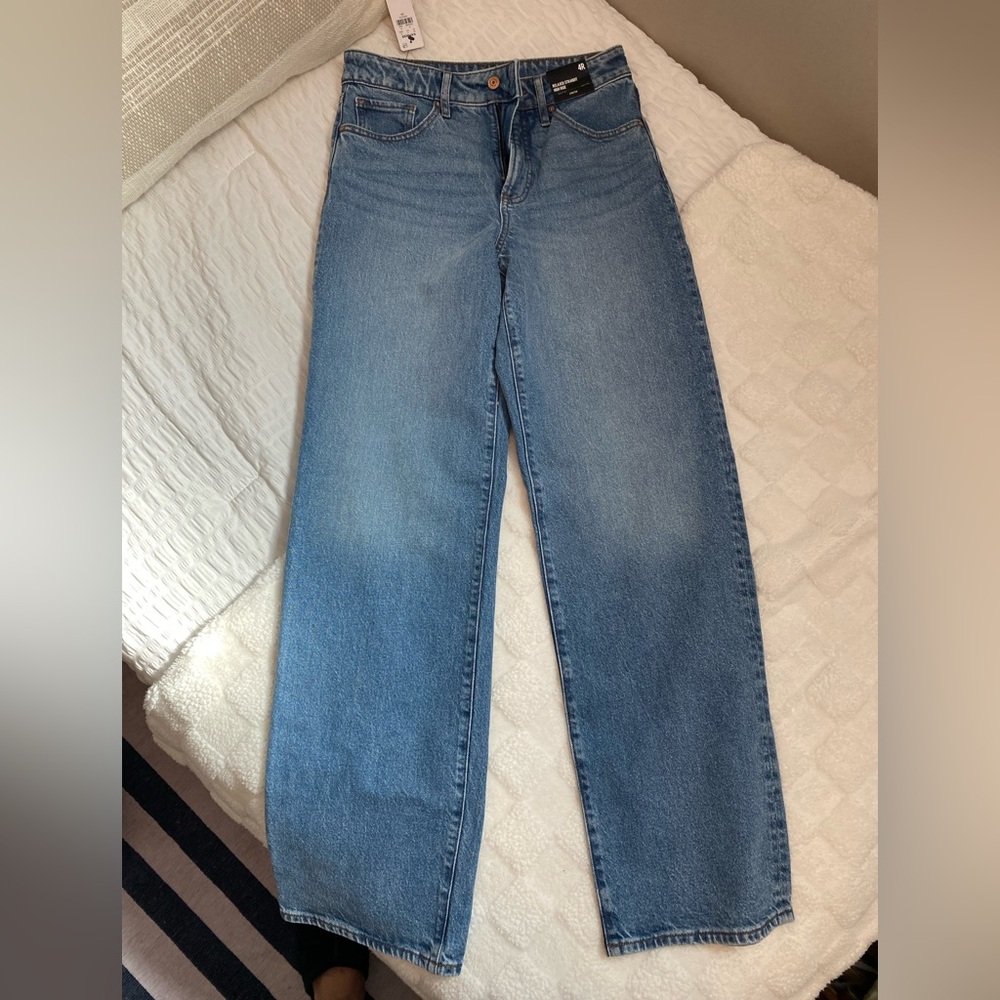 Express High Rise Blue Denim Jeans